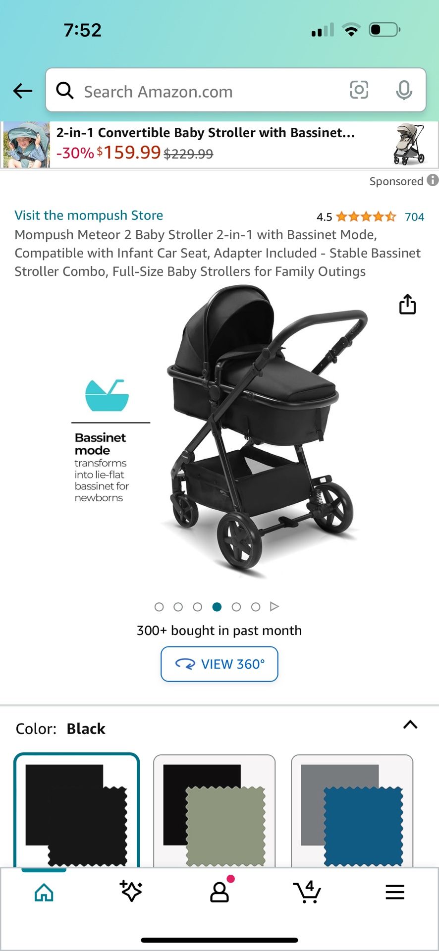 Mompush Stroller 