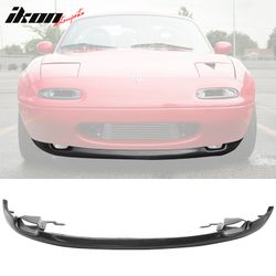 Fits 90-97 Mazda Miata MX5 RS Style Front Bumper Lip Spoiler Unpainted Black PU