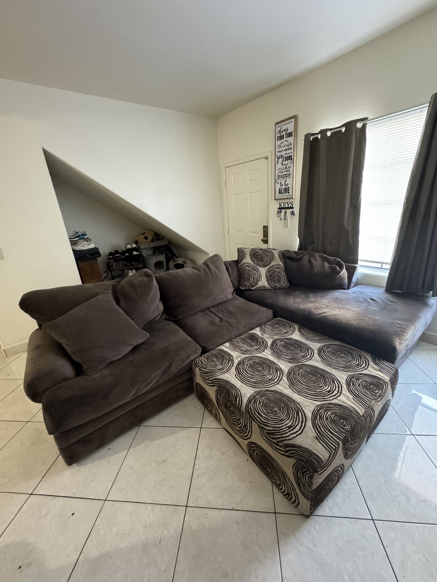 Brown Sectional Couch