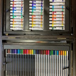 Battat Art Studio 2-Level Wooden Case