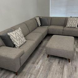 Brand New Sectional Sofa Sectional Couch Grey Sofa Grey Sectional Mensa 5 Piece Sectional Sofa With Ottoman Free Delivery
