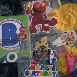 Sesame Street Big bird Elmo Birthday Party Supplies 