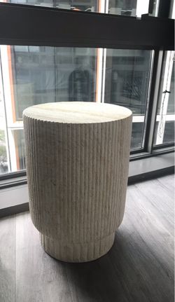 Fluted end table / side table - new