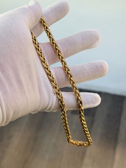 Gold18k wheat chain solid !