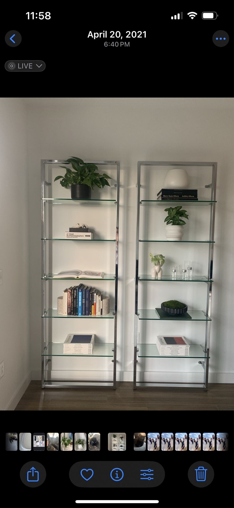 Chrome - CB2 Tesso Shelves