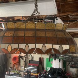 Pool Table Lights Vintage Tiffany Antique 3 Lights
