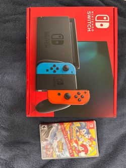 Nintendo switch with game