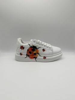Brand New Custom Lady Bug Women Fashion Sneaker Platform Comfortable Size 5.5