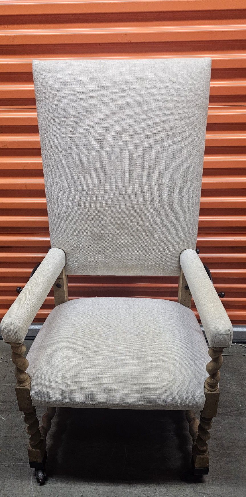 Restoration Hardware Bruges Adjustable Desk Chair Rolling Armchair