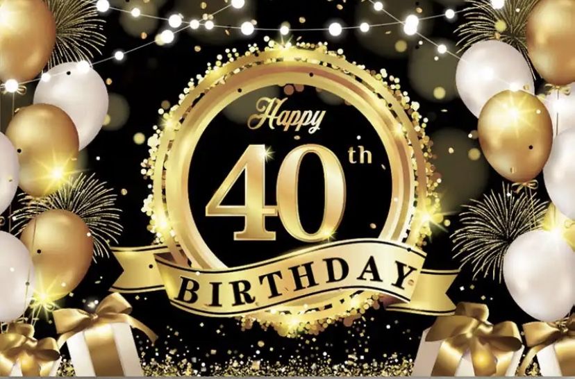 40 Birthday Backdrop Hialeah
