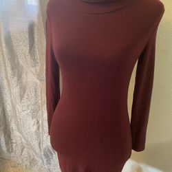 Fashion nova Burgundy Turtleneck Dress