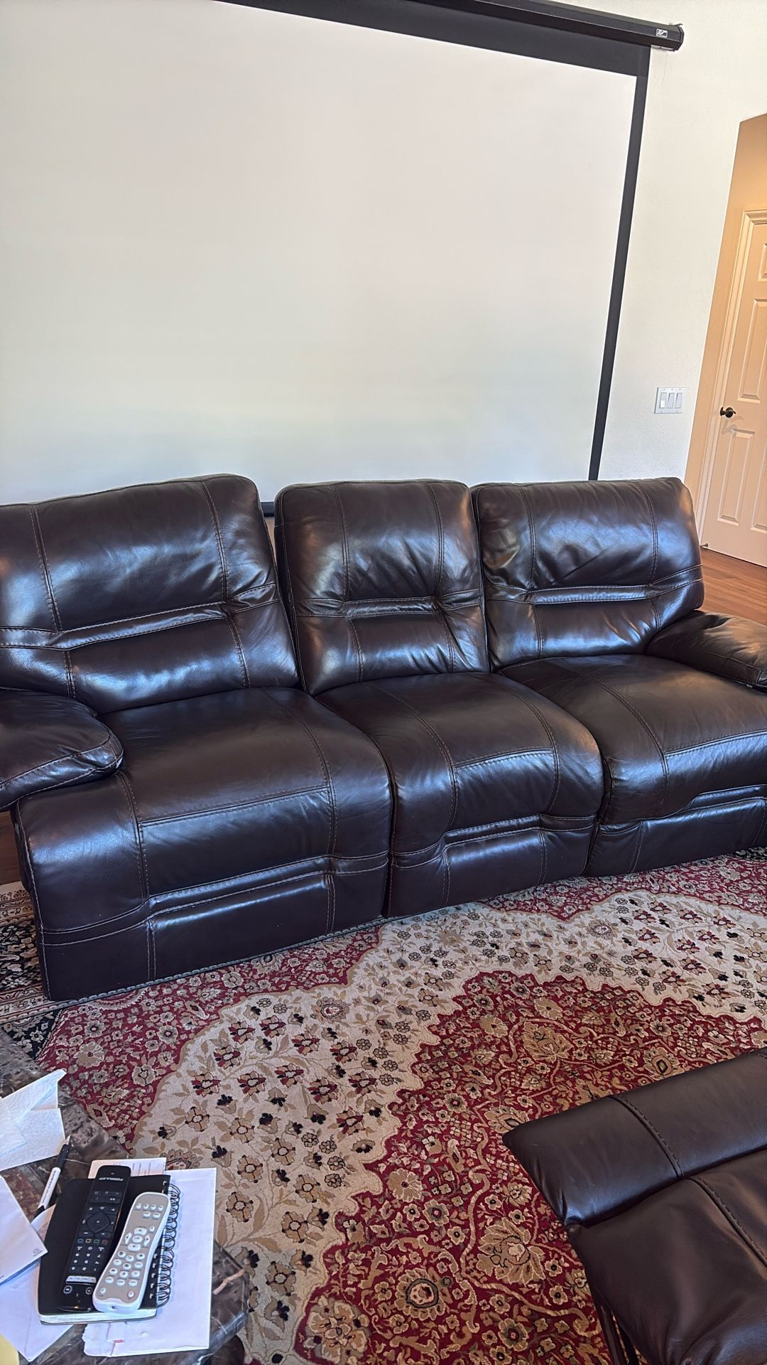 Free Leather Recliner Sofa. 