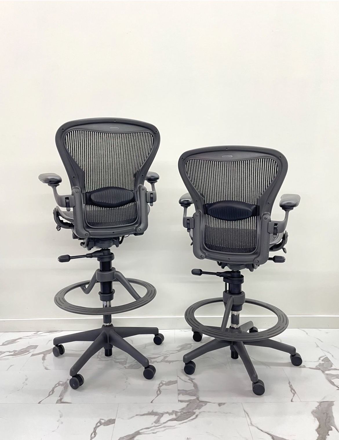 HERMAN MILLER CLASSIC AERON STOOLS SIZE B FULLY LOADED DELIVERY AVAILABLE