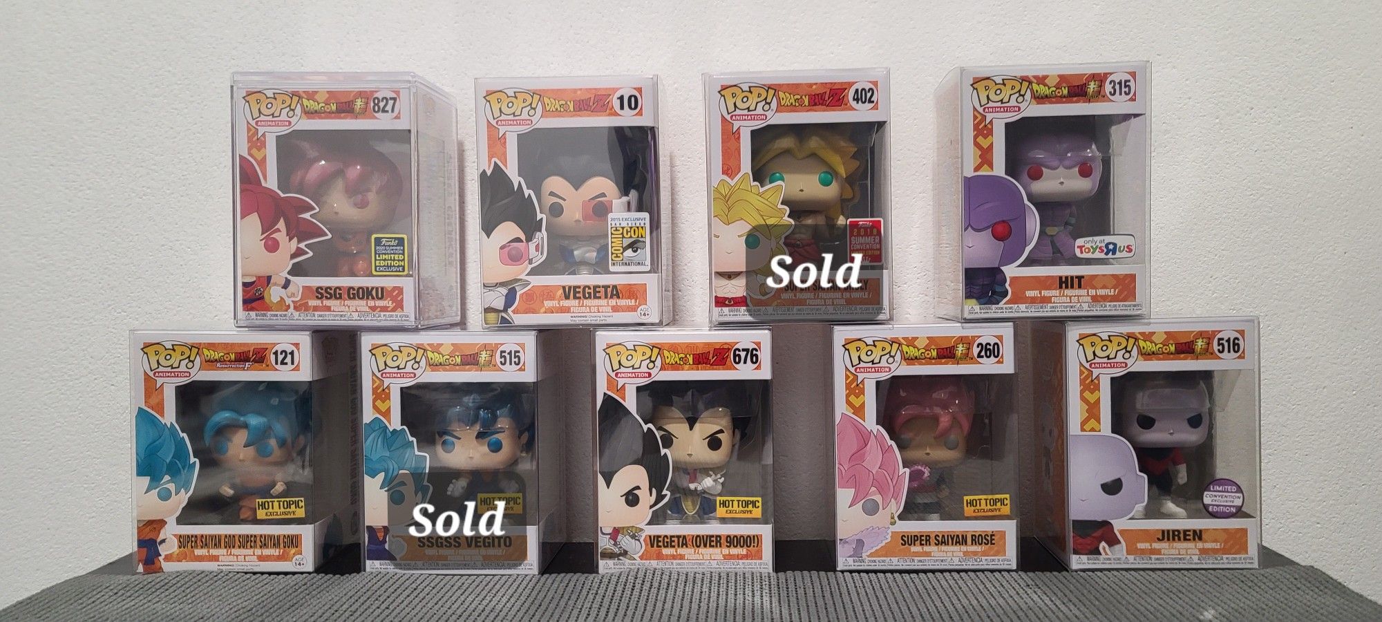 Dragon Ball Z Funko Pop Collection