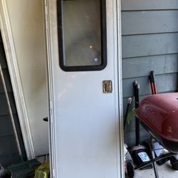 Camp Trailer Door
