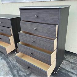 Brand New Grey 5 Drawer Dresser
