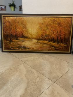 Beautiful Large fall scene living/dining room wall picture