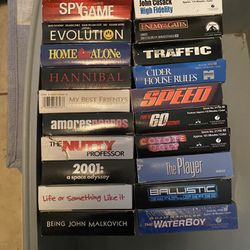 22 VHS Tapes. Assorted