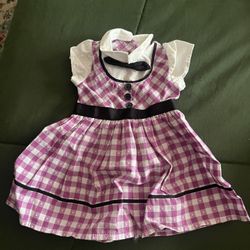American Girl Maryellen School Outfit Retired Maryellen Plaid Purple Dress 