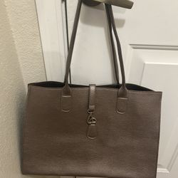 Tote Bag- Metallic Brown