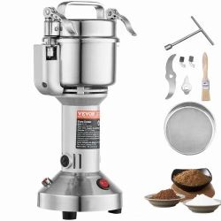 VEVOR 750g Electric Grain Mill Grinder, High Speed 2000W Commercial Spice Grinders, HC750