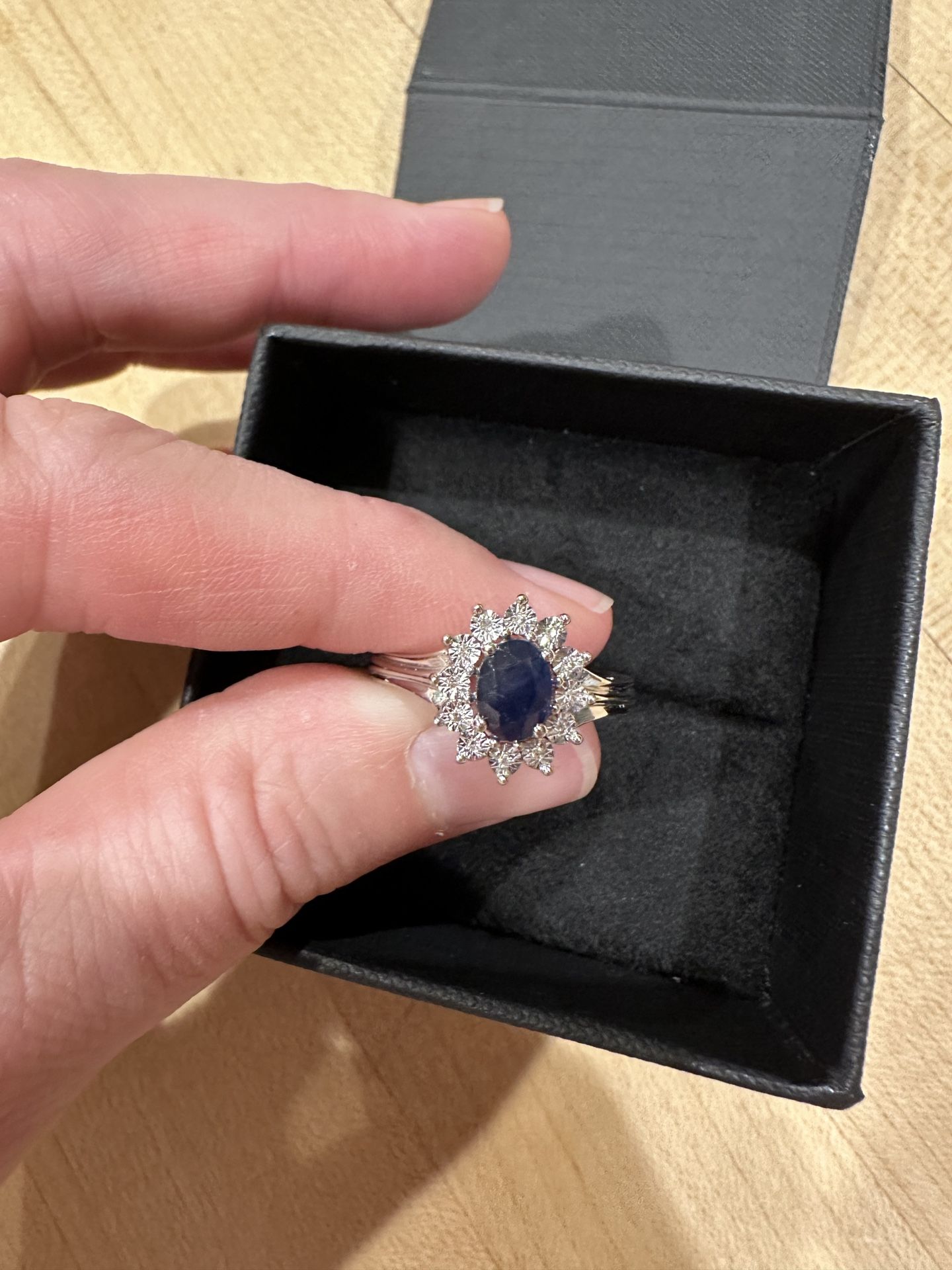 Sapphire and Diamond Ring