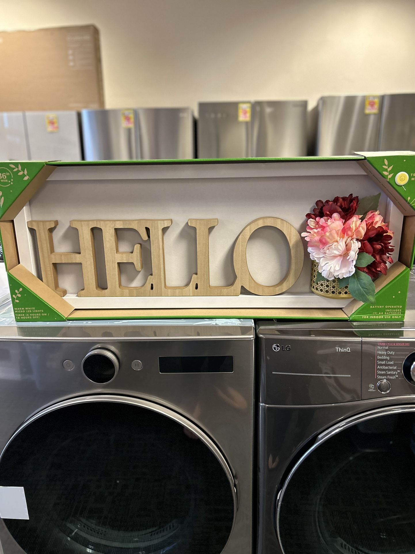 HELLO Frame With Lights