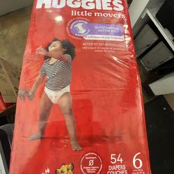 Huggies Little Movers Size 6 54 Diapers