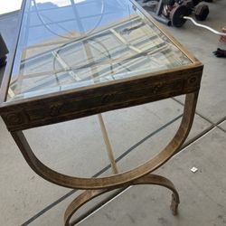 Glass table W/ Matching Mirror