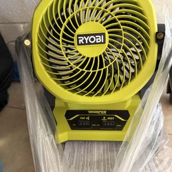 RYOBI Introduces the 18V ONE+ Cordless 7-1/2 in. Bucket Top Misting Fan
