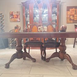 Dining Table And Hutch 