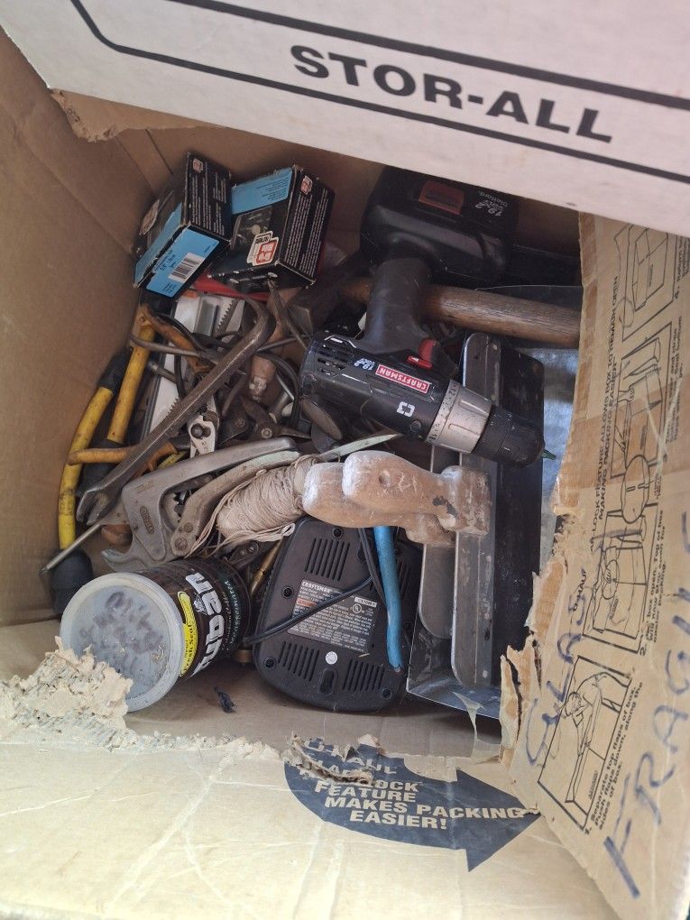 Box Of Miscellaneous Tools