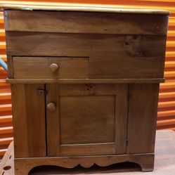 Antique Dry Bar Dry Sink Pennsylvania Pine