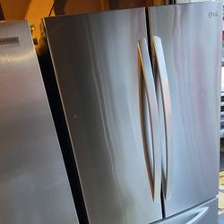 Lg 33 Inch French Doors Stainless Steel Refrigerator