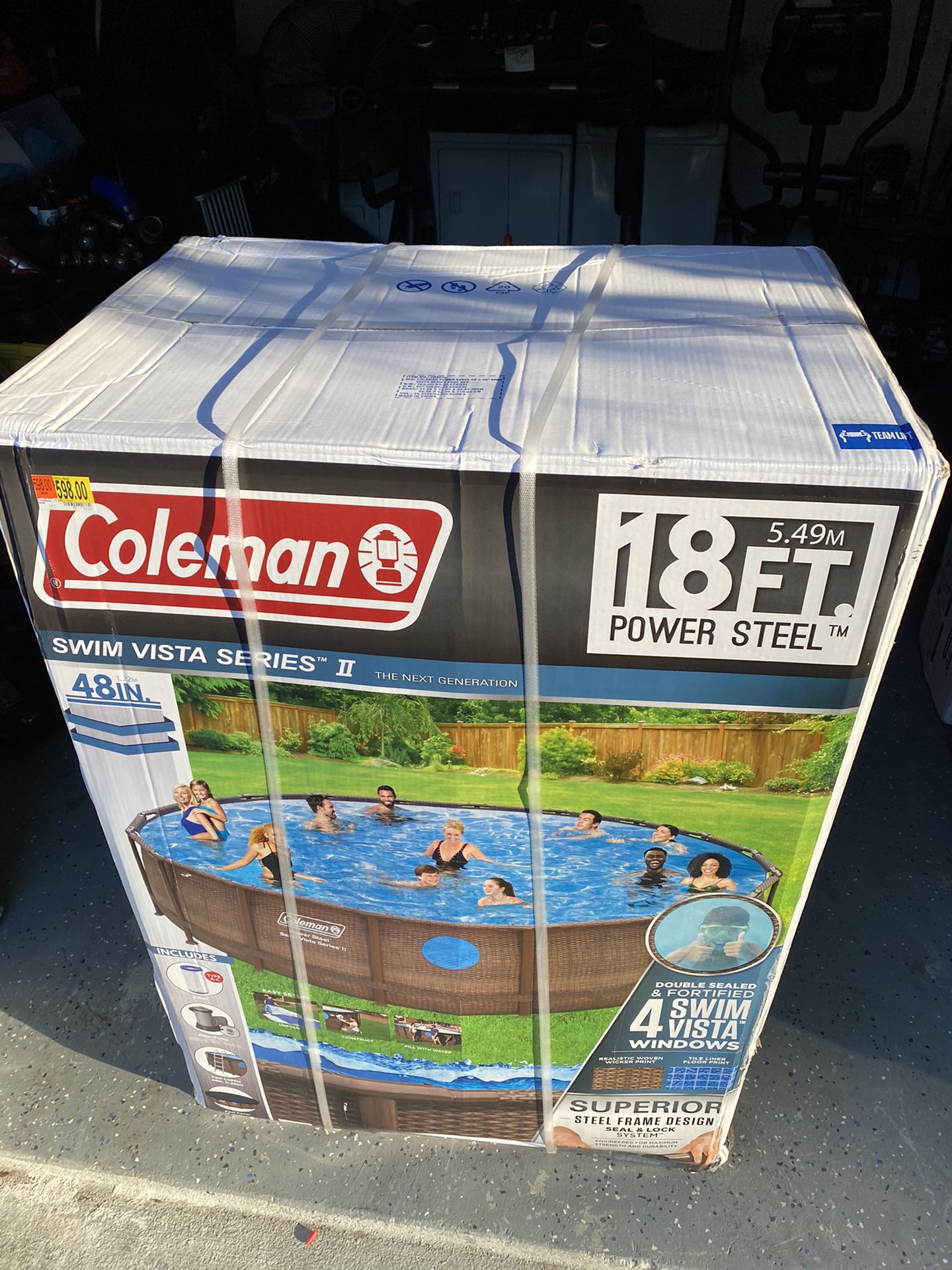 Brand New Coleman 18ft steel framed pool