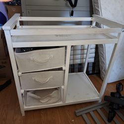 Baby Changing Table 2 Drawers With Changing Bed