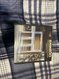 Brand New Bamboo Ziplock Bag Organizer
