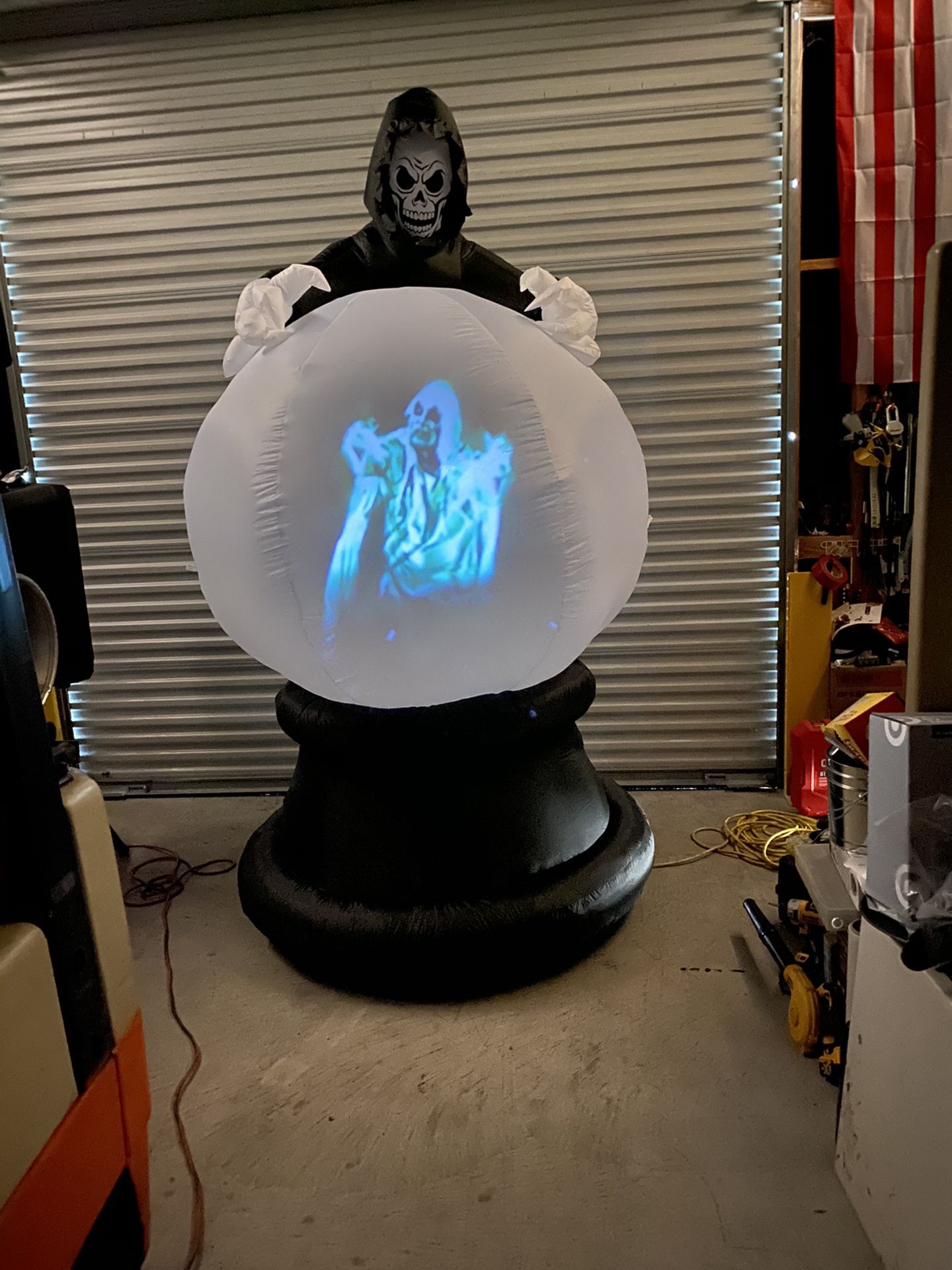 Halloween 👻 Grim Reaper Projector 5 scene motion sound Inflatable