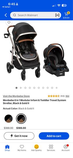 Mombebe stroller / car seat with bassinet