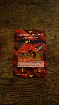 American Autoduel Association Illuminati NWO Card