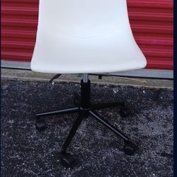Desk Rolling Chair Adjustable Height Faux Leather  
