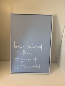 Wall decor-  be Kind