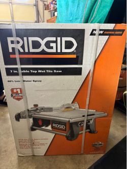 Ridgid R4021 7” Tabletop Wet Tile Saw