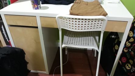Ikea desk and chair