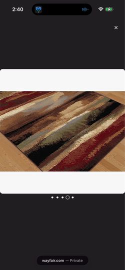 Mettler Abstract Brown/Red/Beige Contemporary Indoor Area Rug