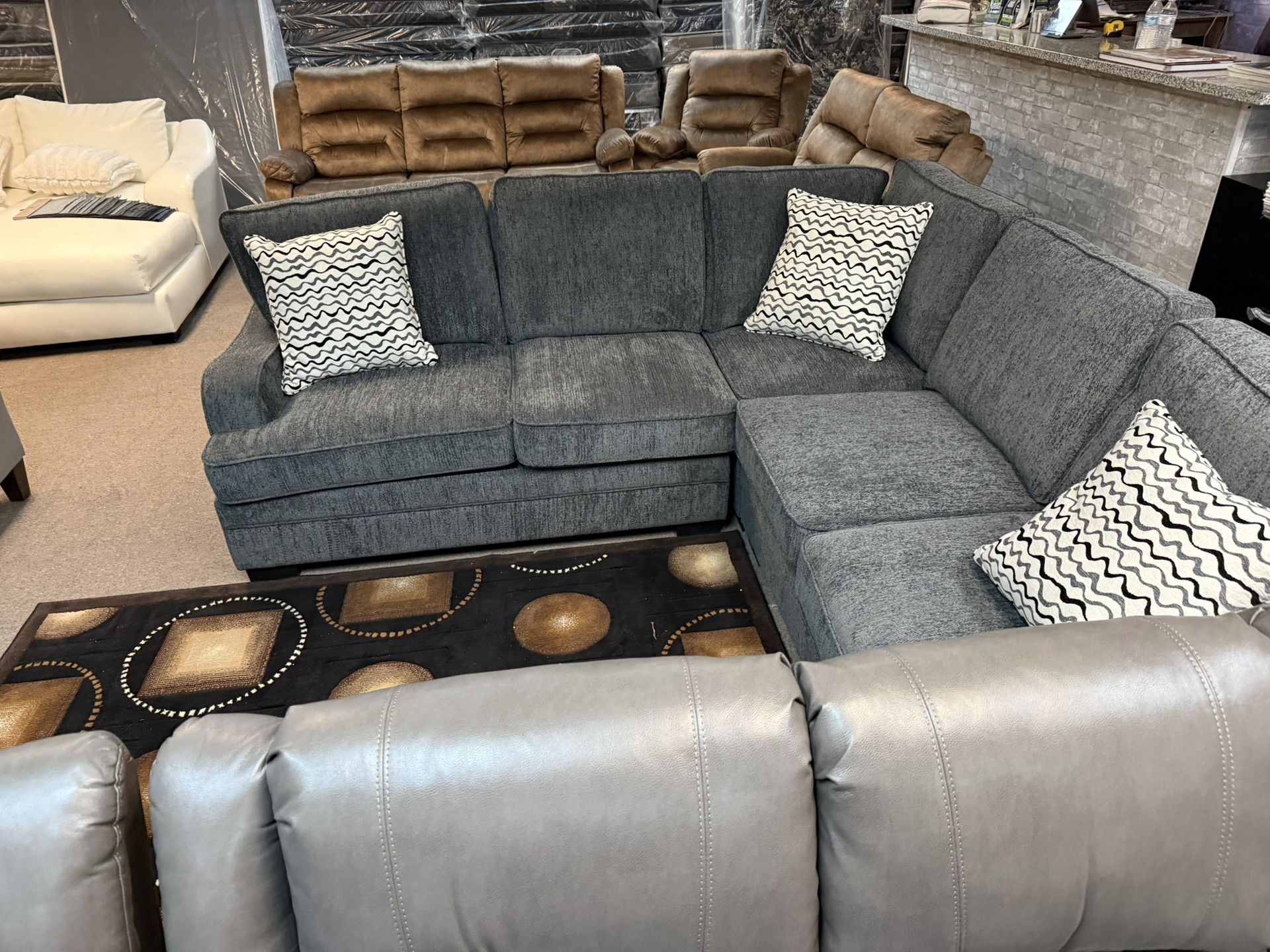 NEW GREY SECTIONAL SOFA $999