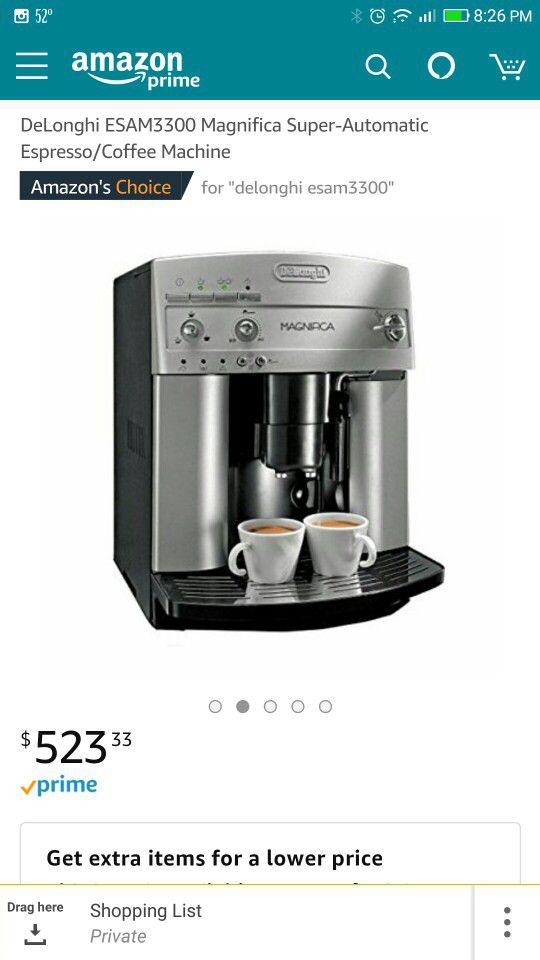 Brand New DeLonghi ESAM3300 Magnifica Super-Automatic Espresso/Coffee Machine