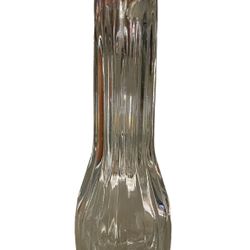 Vintage 9” Clear Glass Bud Vase