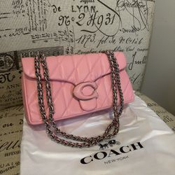Coach Pillow Tabby With Quilting 26 Pink Shoulder Bag