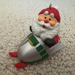 1984 Hallmark Keepsake Christmas Ornament “Snowmobile Santa”